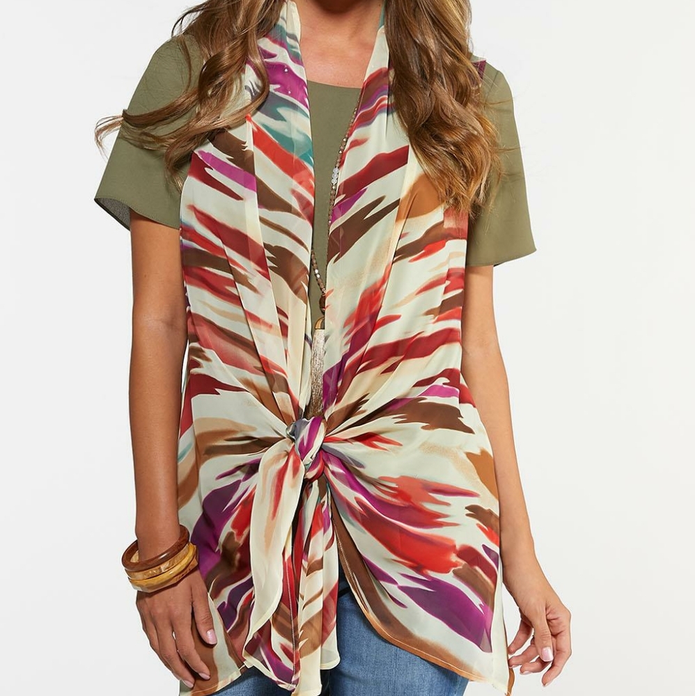 Colorful Waterfall Vest - Picture 2 of 3